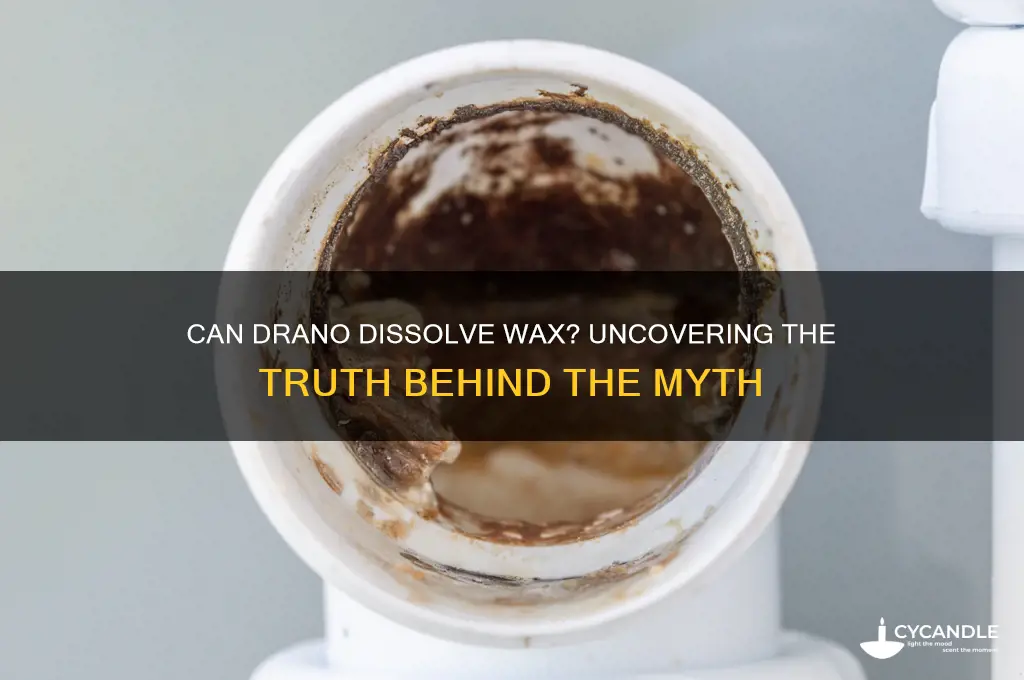 will drano remove wax