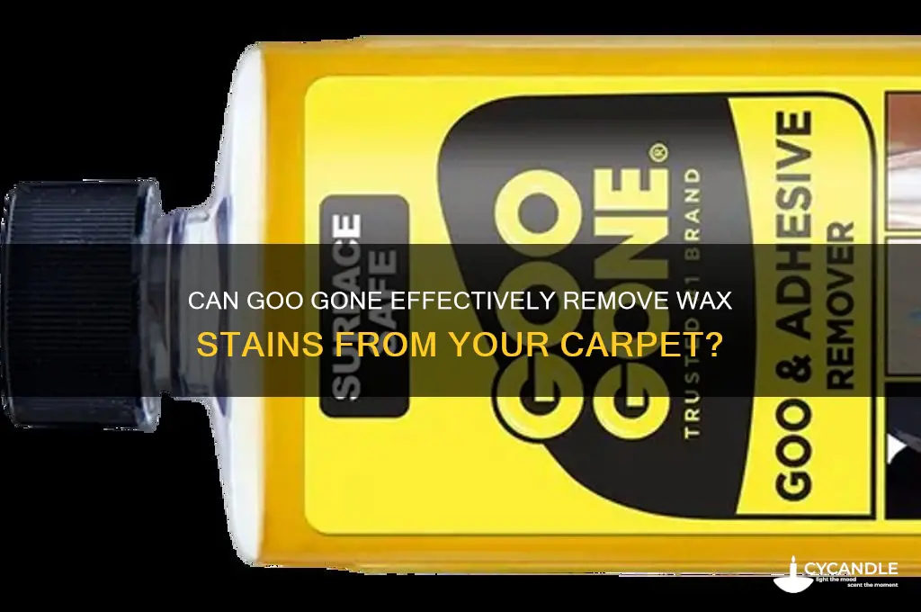 will goo gone remove wax from carpet