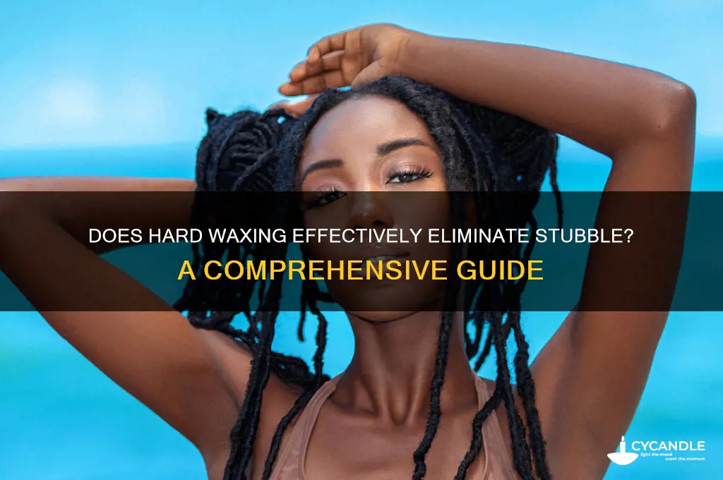will hard waxing remove stubble