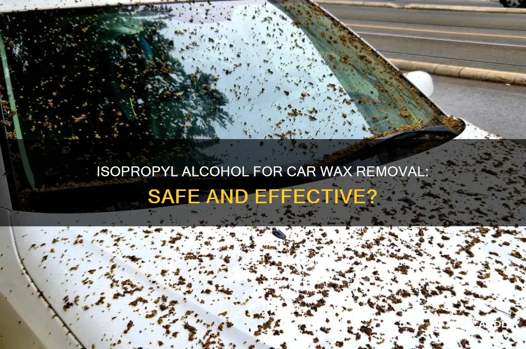 will isopropryl alcohol safely remove wax from car