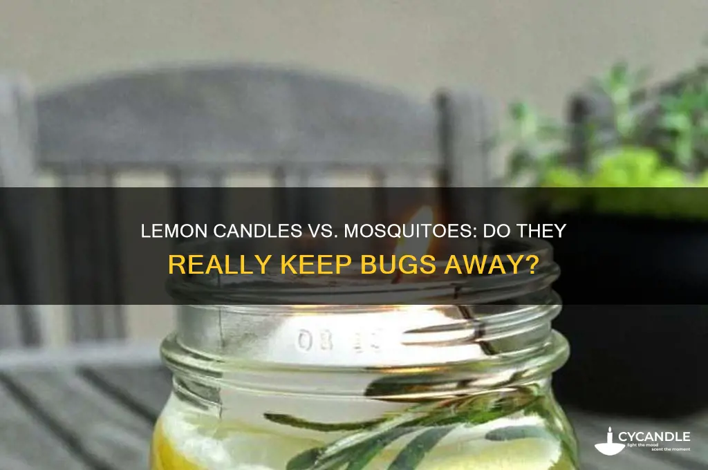 will lemon candles work on mosquitoes