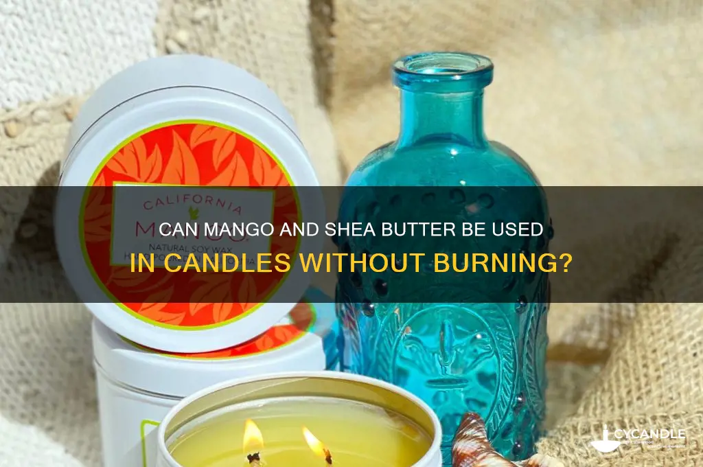 will mango butter and shea butter burn in a candle