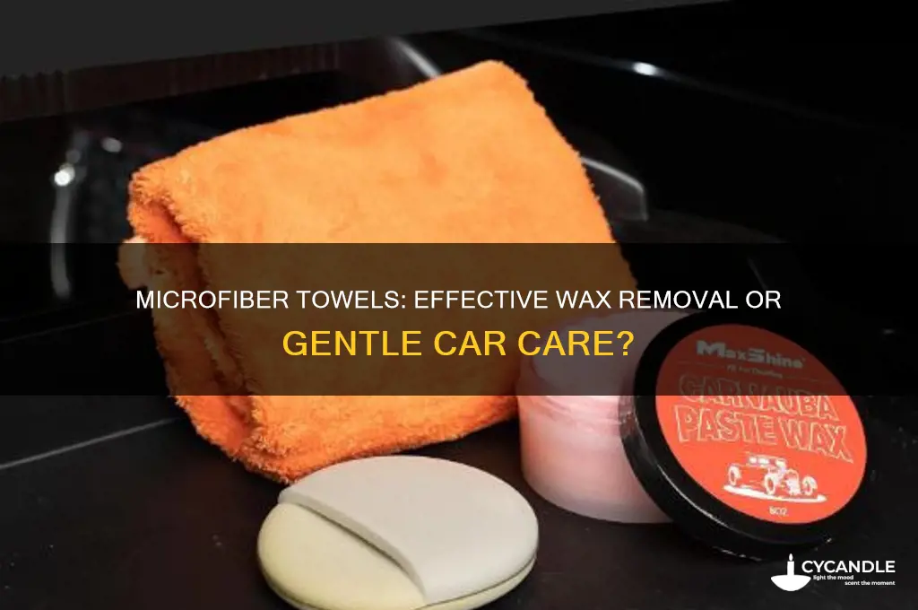 will microfiber remove wax