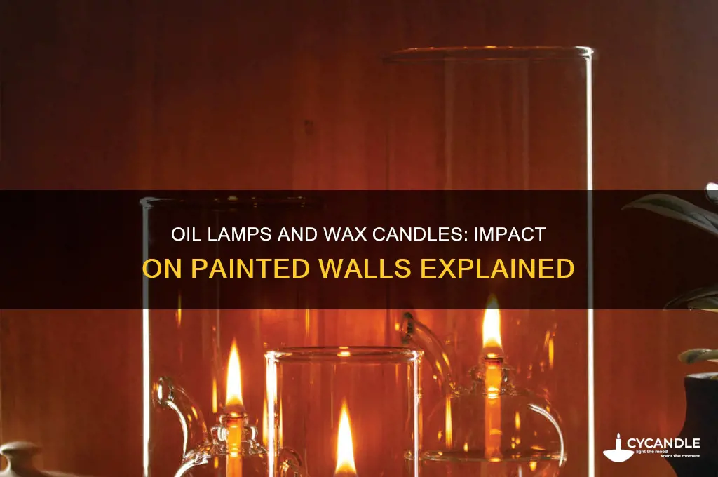 will oil lamps an wax candles affect painted walls