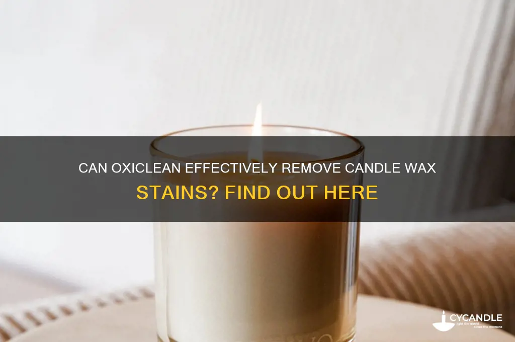 will oxiclean remove candle wax