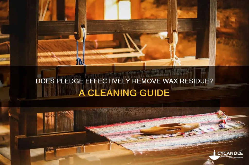 will pledge remove wax residue