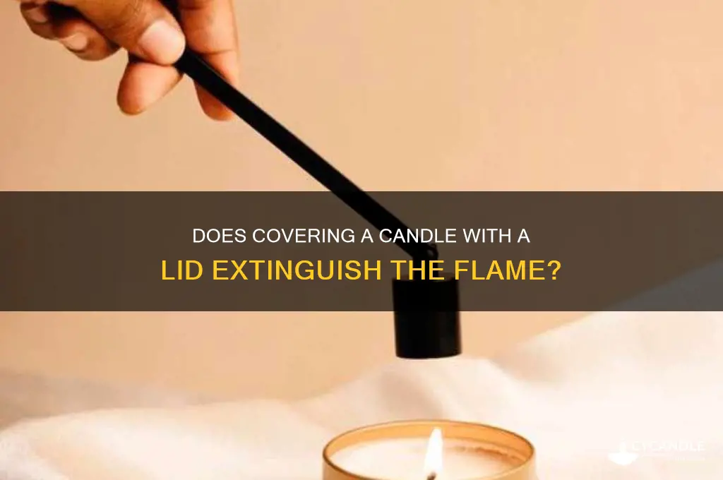 will putting a lid on a candle snuff it out