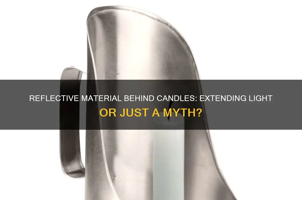 will reflective material behind a candle extend its light
