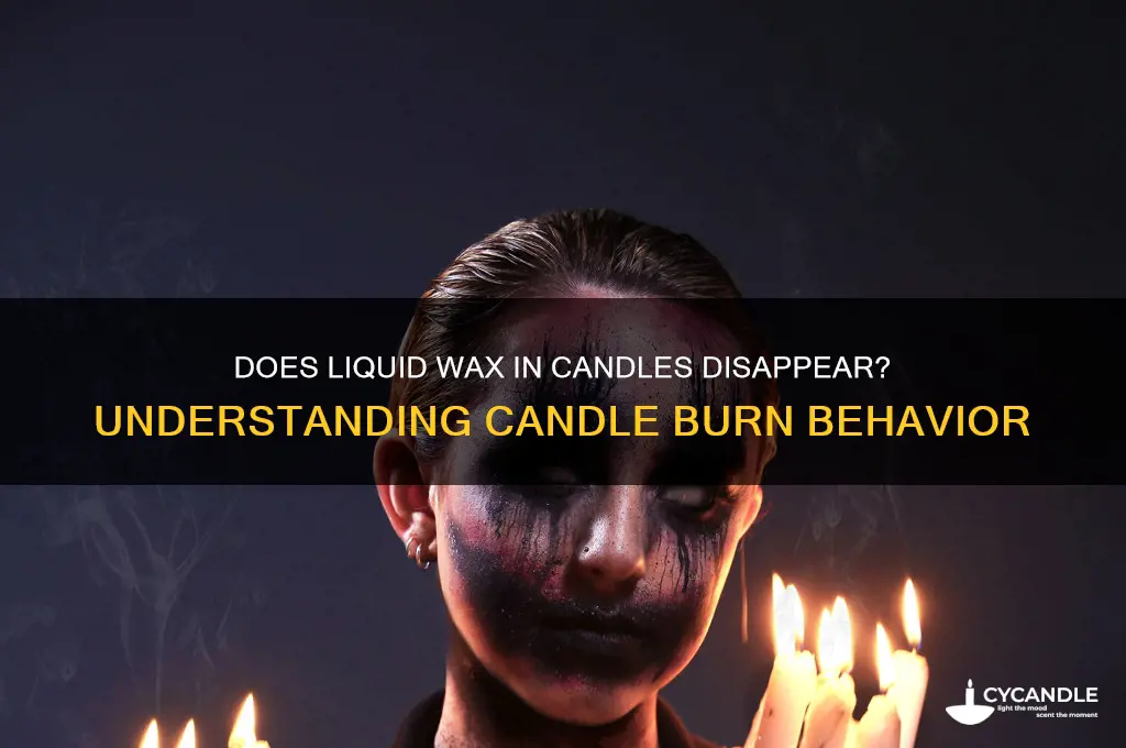 will the liquid wax in my candle go away