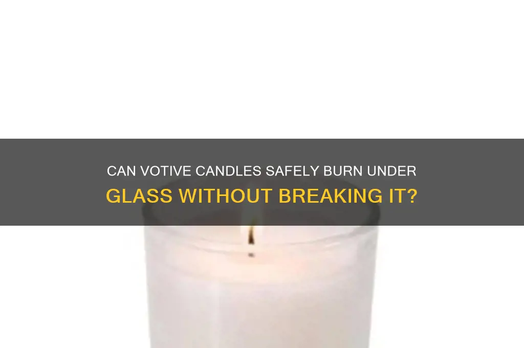 will votive candles break glass if burned under glass