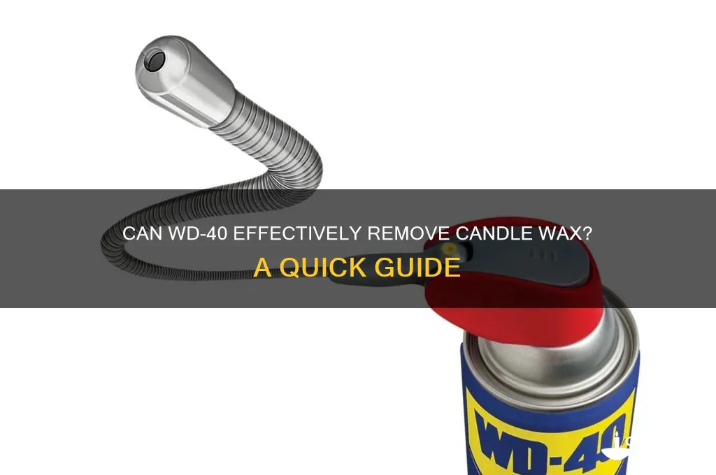 will w d40 remove candle wax