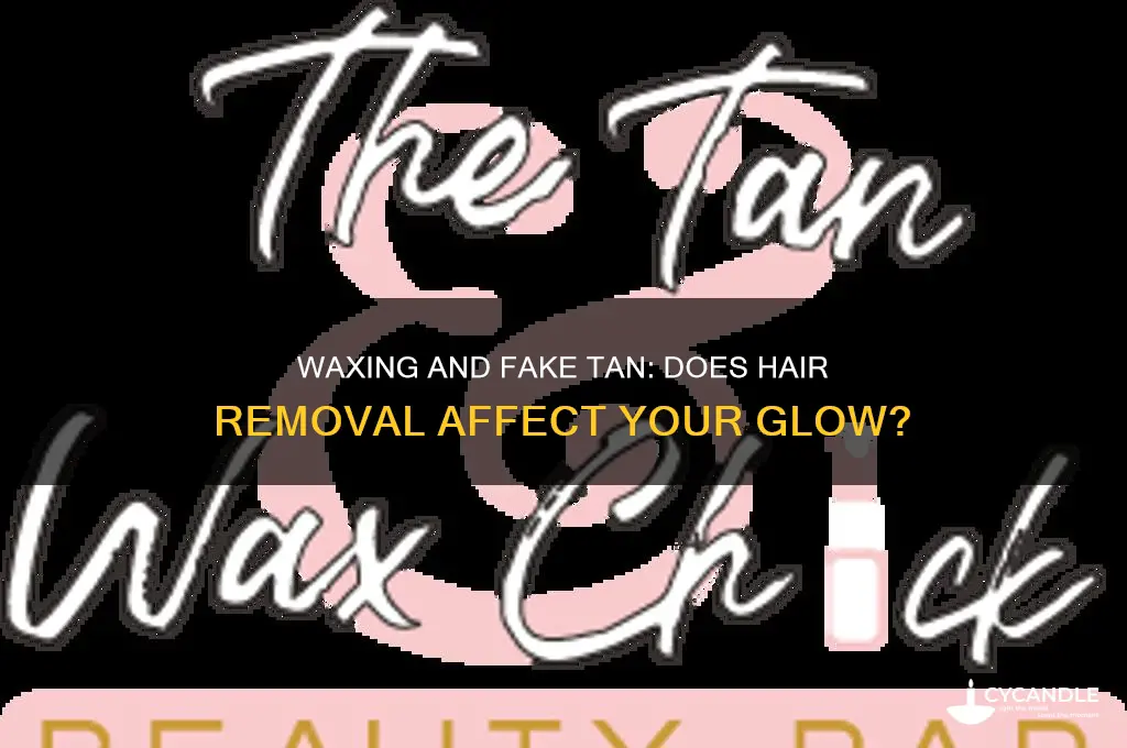 will waxing remove fake tan