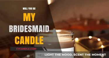 Asking Bridesmaids: Will You Be My Bridesmaid Candles