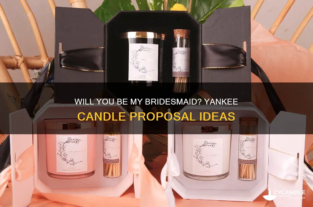 will you be my bridesmaid yankee candle