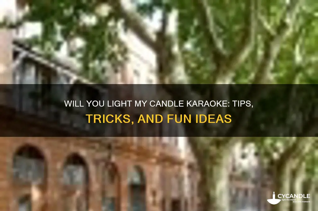will you light my candle karaoke