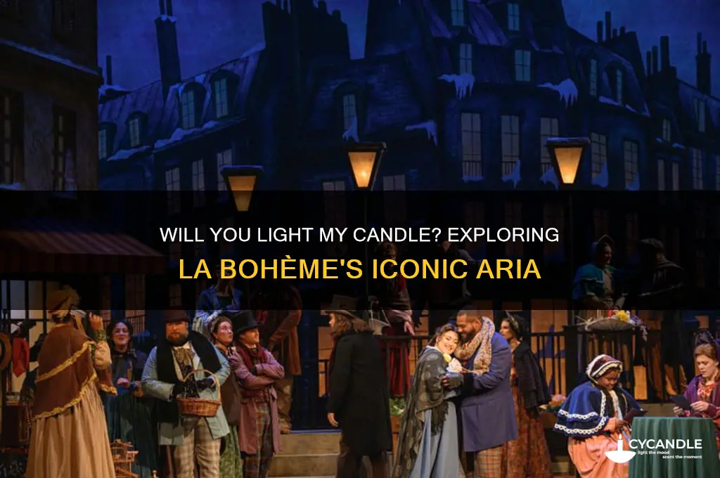 will you light my candle la boheme