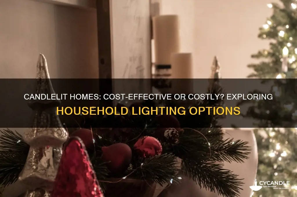 would it be cheaper to light your house witg candles